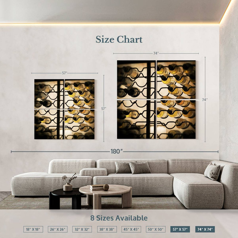 Yarlin Wine Selection II, 74'' H x 74'' W