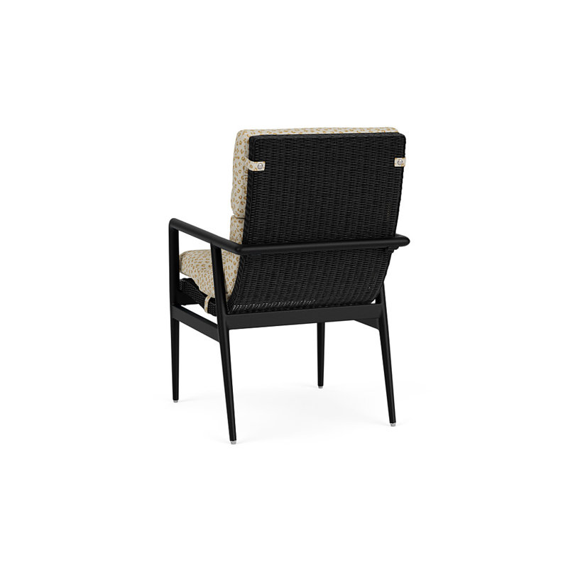 Cascade Outdoor Dining Armchair, Bebot Sisal, Ebony