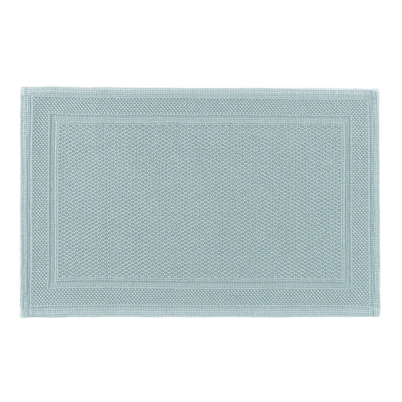 Bee Waffle Bath Rug, 20" W x 31" L, Sea Mist