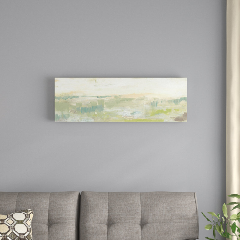 «Greenery Horizon Line II», reproduction sur toile, H 24 po x l 72 po x P 1,5 po, Toile tendue