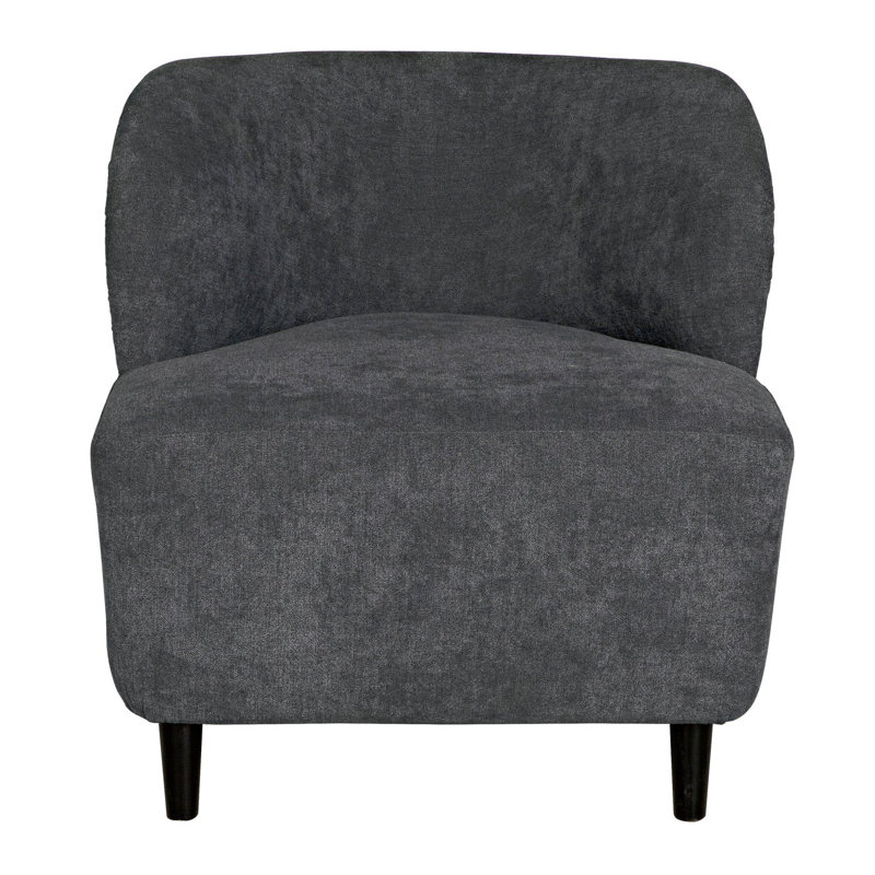 Laffont Barrel Chair, Ocean Gray, Black