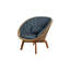Peacock Teak Patio Papasan Chair with Cushions-69765908