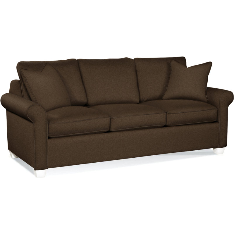 Park Lane Upholstered 81'' Sofa, Elite Chocolate; 0321-72, Flax