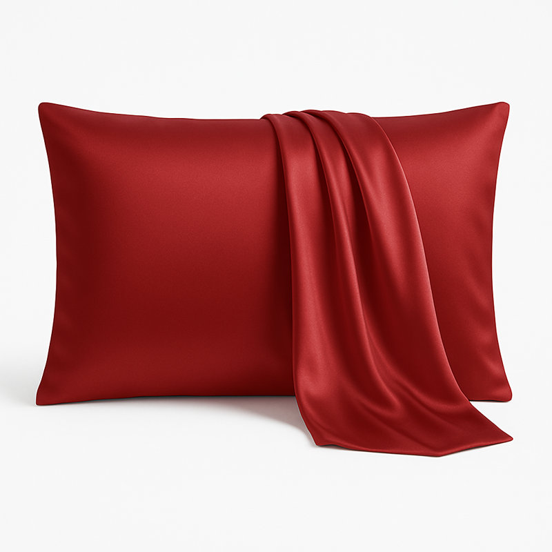 HOUSEWIFE PILLOWCASE SILK, Red
