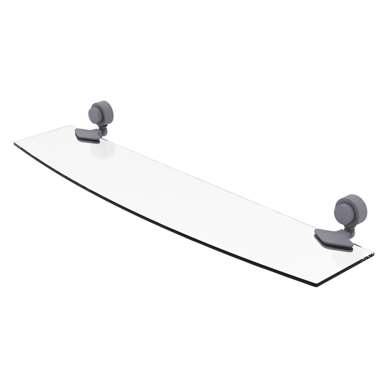 Venus Bracket Shelf, Matte Gray, 24" W x 5.5" L