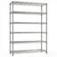 6 tablettes de rangement à 6 niveaux pour 2100 lb, étagères en métal Étagères en métal pour le rangement Étagères de garage réglables pour le garde-manger Cuisine P 17,7 po x l 47,3 po x H 82,4 po