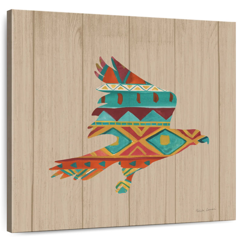 Brampt Southwestern Vibes I sur noyer, H 10 po x l 10 po