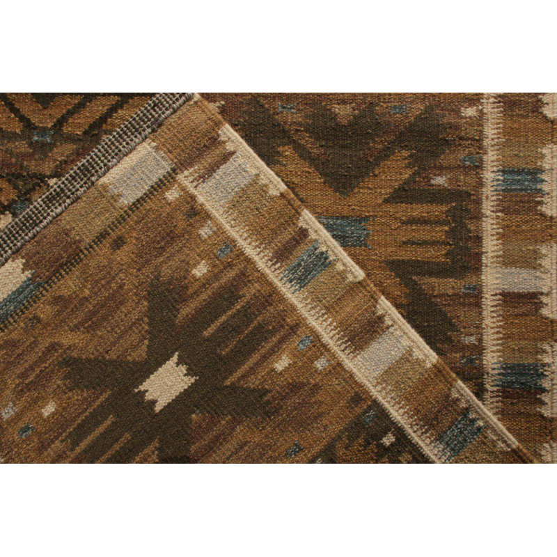 Scandinavian Wool Geometric Area Rug, Rectangle 9' x 12'