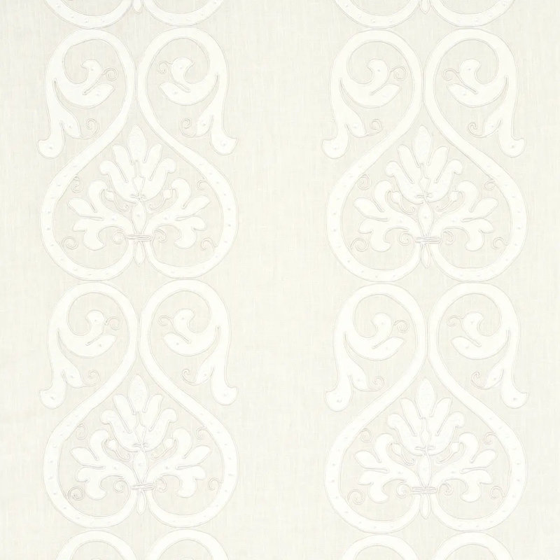 Tissu transparent brodé Medici