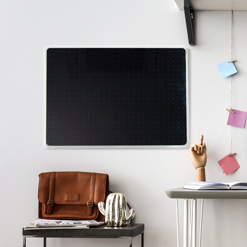 Tableau effaçable en verre multi-usages Viztex Glacier Violet 24 po x 36 po, Violet doux, 24 po x 36 po