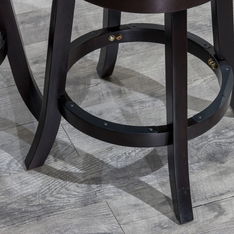 Tabouret Aia, Brun foncé, Noir, 40"