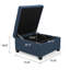 Tabouret de rangement multi-fonctions à coussins matelassés-2141696550