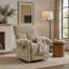 Fauteuil inclinable pivotant avec tissu texturé-433814490