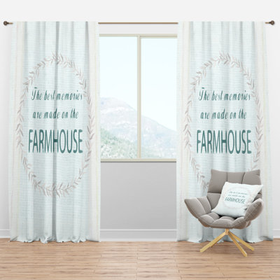 Farmhouse Florals XV - Abstract Curtain - Velvet Room darkening - 1 panel