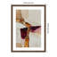 Reproduction d'art encadrée en bois doré bourgogne-778061953
