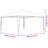vidaXL Party Tent Anthracite Polyethylene 13.1 x 13.1 ft Durable-90567766-90567765