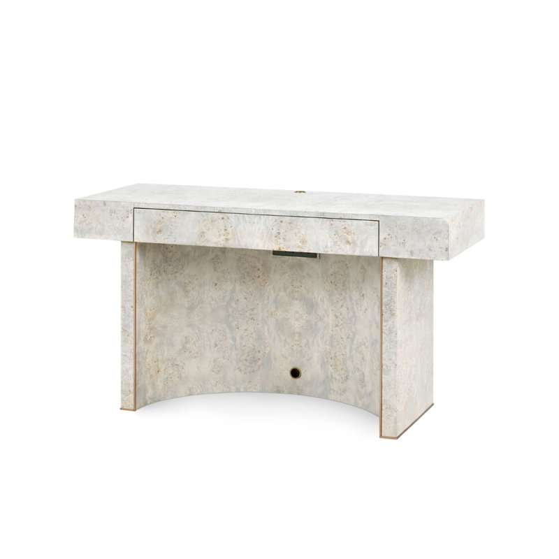 Sloane Writing Desk, Light Gray Burl