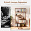 Bibliothèque 68 po H 68,9 po x l 39 po, étagère à 5 niveaux avec bibliothèque ouverte sur pied pour le salon et la chambre à coucher-46894023