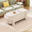 Banc de rangement avec repose-pieds Chrisaun