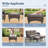 Valierius L-Shaped Outdoor Sectional Sofa Set With Fire Pit, Rocking Chairs & Ottomans-2127957711