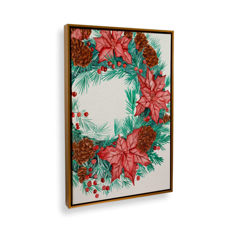 Reproduction d'art «Yuletide Harmony I» par Melissa Wang, H 48 po x l 36 po, Doré