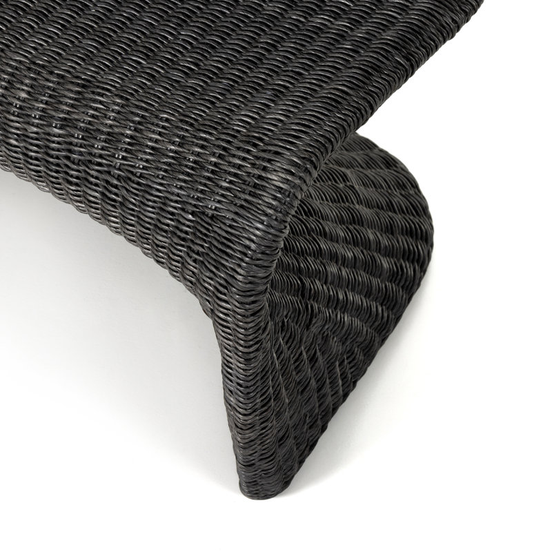 Portia Upholstered Dining Bench, Vintage Coal