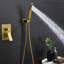 Robinet de douche mural avec valve brute-81766134