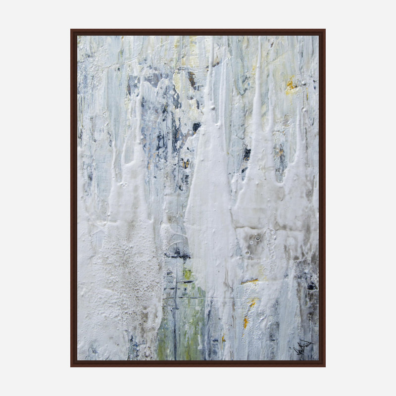 Green Café I - reproduction d'art sur toile, H 60 po x l 40 po x P 1,75 po, Toile avec cadre brun