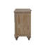 Grand lit rustique en chêne avec 2 tables de chevet, pieds uniques et tête de lit tapissier pour un décor de chambre à coucher traditionnel-1295969287
