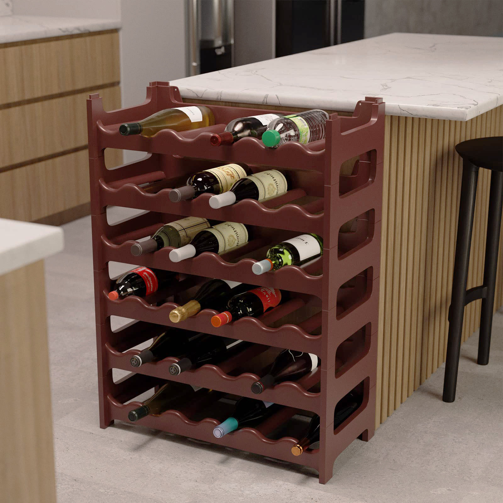 Ophelia & Co. Karstynn 36 Bottle Floor Wine Bottle Rack | Wayfair.co.uk