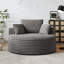 Canapé-lit simple en velours côtelé de 50 po de hauteur, sans assemblage requis, fauteuil moelleux moderne (pas une chaise pivotante)-80105138