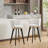 Counter Height Bar Stools Set Of 2, 360° Swivel Upholstered With Backs, Metal Legs, And Goldy Footrest For Comfort And Style, Bar Stool-87584225