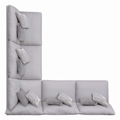 Jaegars Upholstered L-Shaped Sectional Reversible