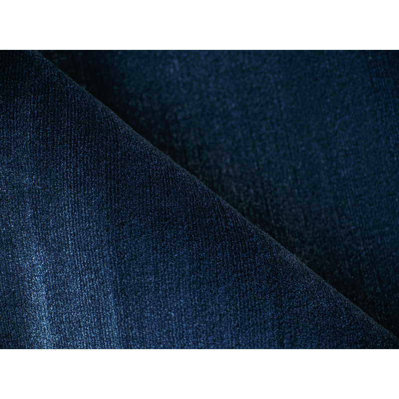 Velutto Hand Loomed Nylon Area Rug in Navy, Rectangle 6' x 9'