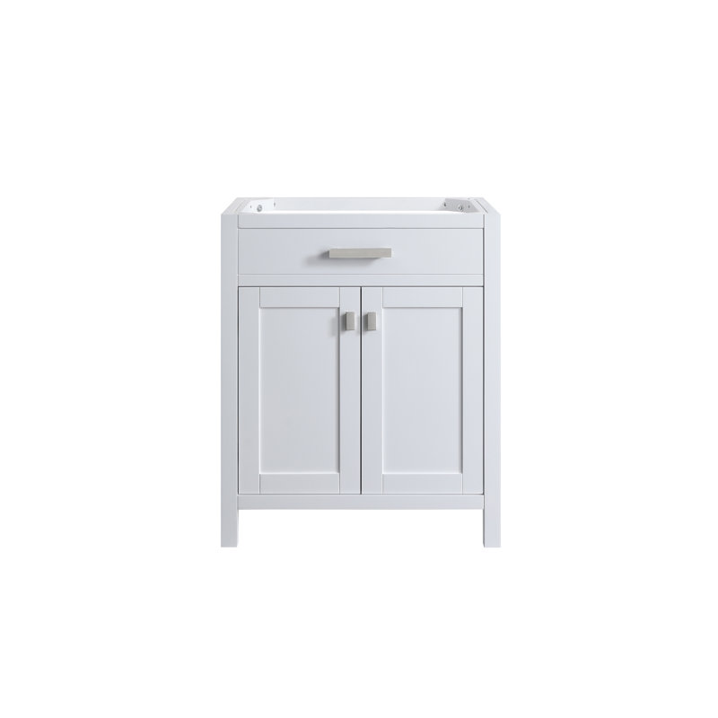 28'' Single Bathroom Vanity Base Only, Pearl White