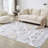 Rectangle Lataisha Geometric Machine Woven Microfiber Area Rug in Gray/White-220250225