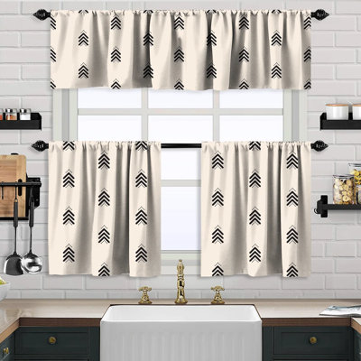 Cantonnière Boho Design et rideau 2 niveaux