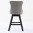 Swivel Velvet Barstools With Button Tufted Decoration And Wooden Legs, And Chrome Nailhead Trim, Leisure Style Bar Chairs,Bar Stools, Set Of 2 (Gray),SW1860GY-122823492