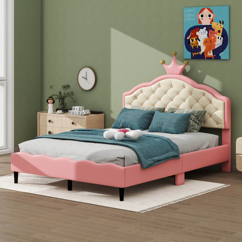 Rochford Vegan Leather Platform Bed, Full
