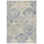 Tapis gris clair / bleu en laine Thora-22758239