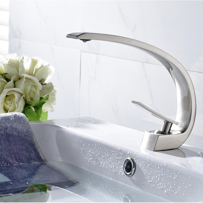 Single-handle Bathroom Faucet, Brushed Nickel