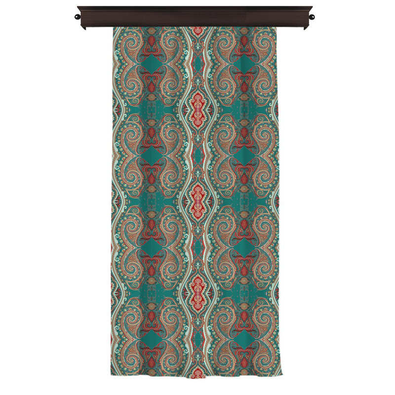 Panneau de rideau simple obscurcissant belgique Belgrave Ikat