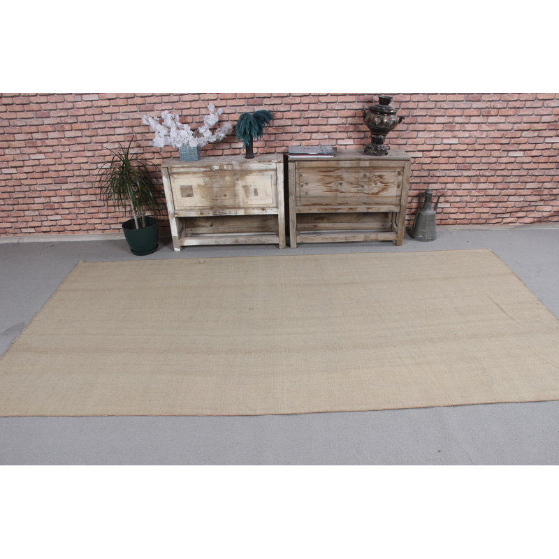 Grand kilim turc antique idéal pour la salle à manger offrant un décor rétro avec un design anatolien vert