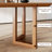 Light Brown Rectangular Solid Wood Dining Table-265295143