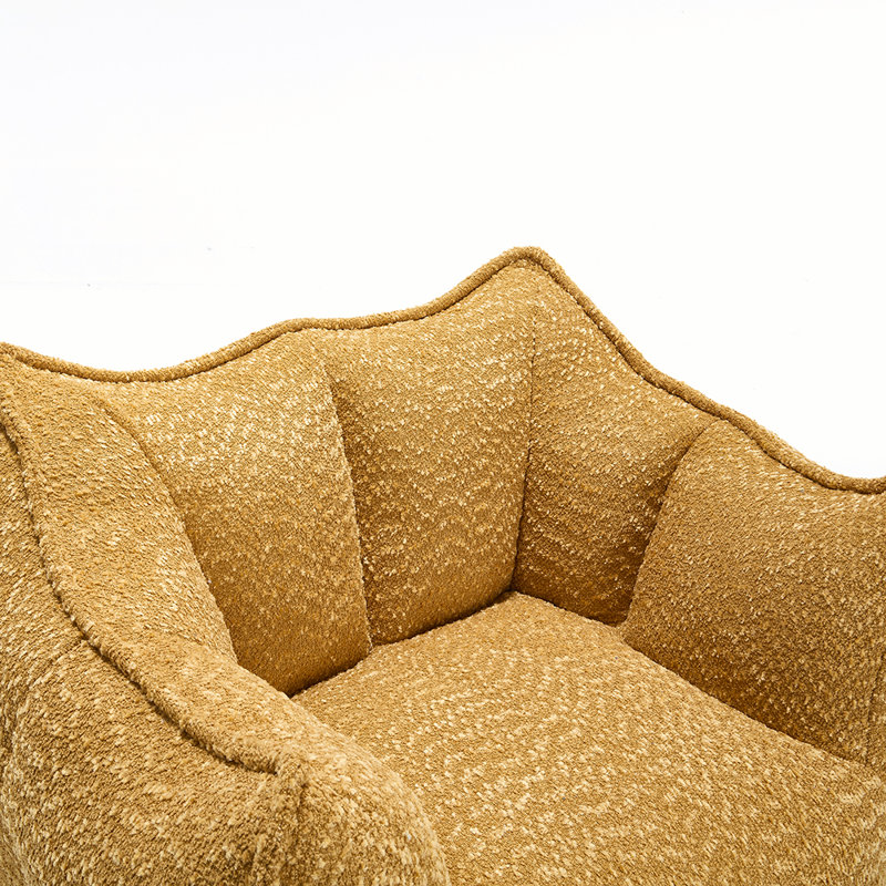 Boneless Cloud Comfy Sofa, Seat Tewkesbury Couch for Living Room, No Assemble, Chenille, Yellow, 2