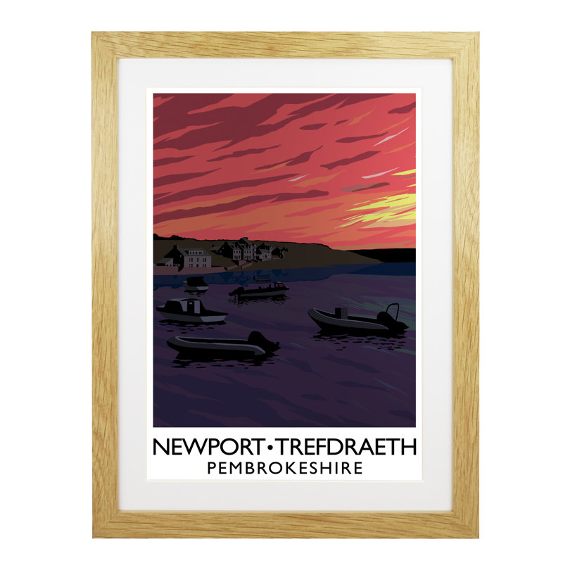 Richard O'Neil - Print, Oak Wood Frame, 54 cm H x 44 cm W x 2.2 cm D