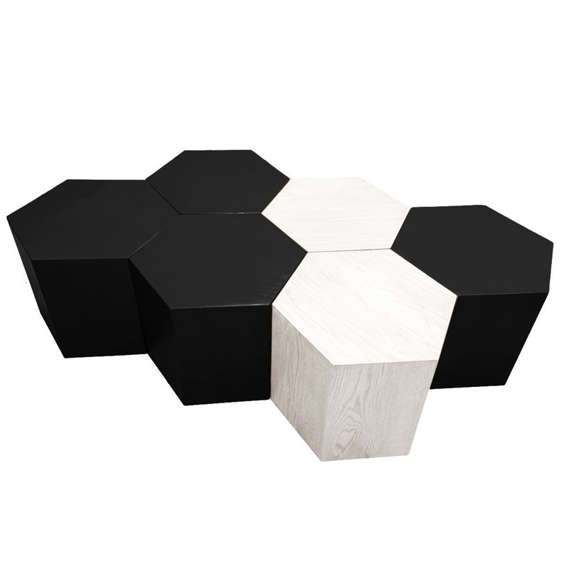 Coffee Table, 16" H x 40" L x 40" W, Matte Gray