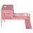 House Loft Bed with Slide,Playhouse Bed with Star Moon-shaped Designs and Window, Chic Design with LED Lights,No Box Spring Needed-1061660176-1061660181