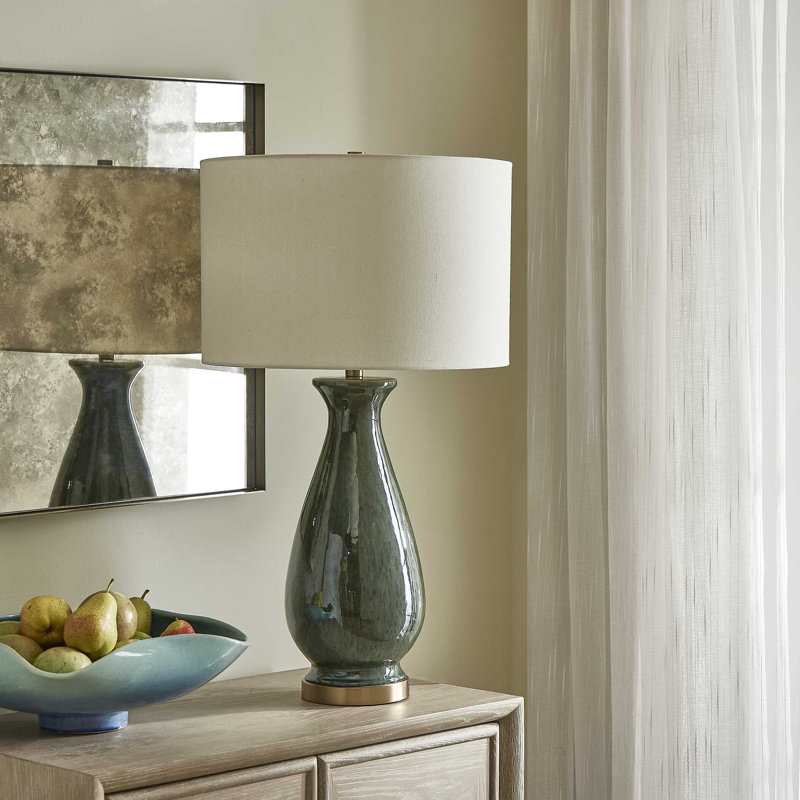 Uttermost Colestin Deep Green Table Lamp