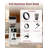 Tuni G2 Conical Burr Coffee Grinder, 70 Grind Settings Anti-static Burr Mill, Precision Electronic Timer and LED Touchscreen for Espresso/Drip/Cold Brew/French Press, Stainless Steel, Ivory-122494779